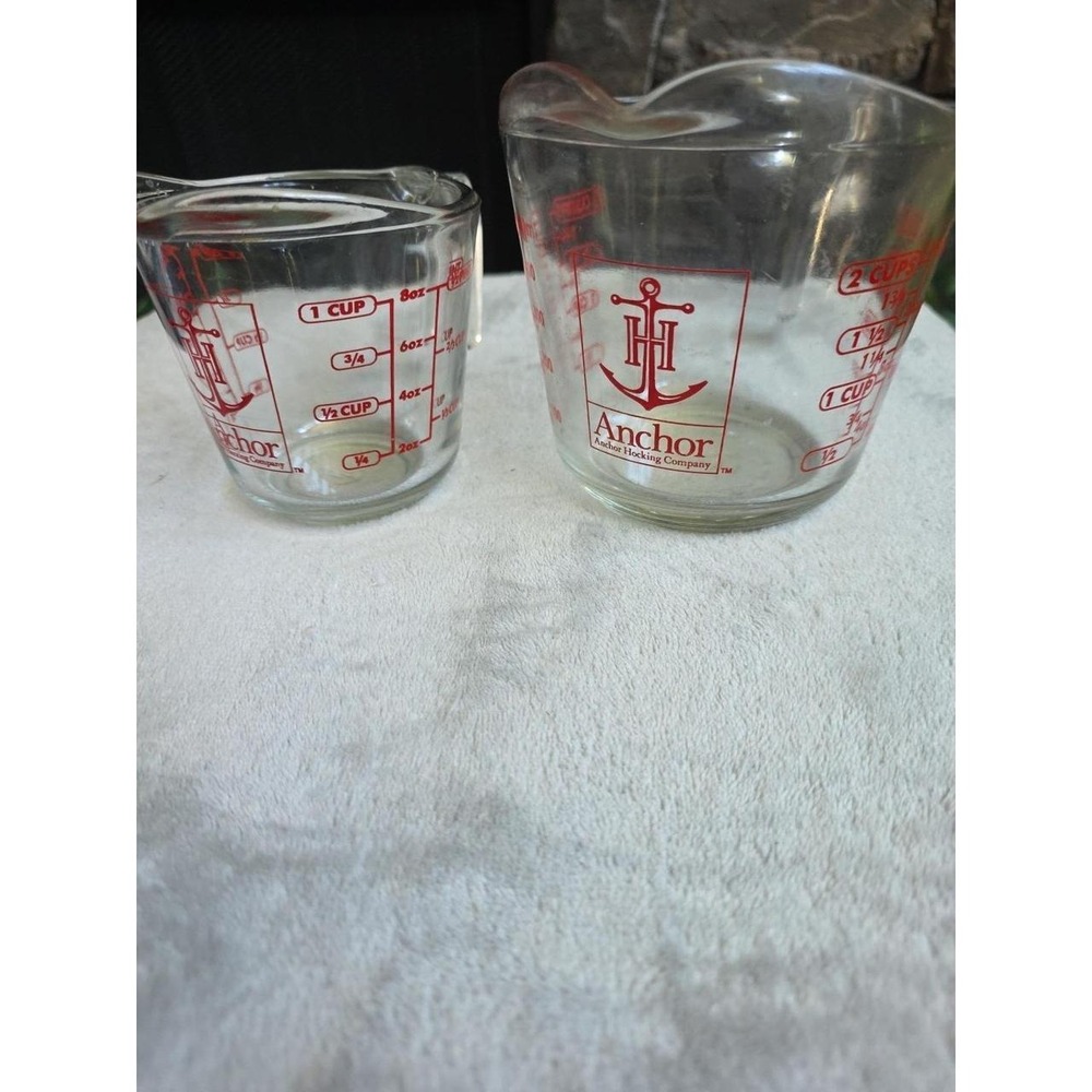 Anchor Hocking Both Measuring Cups 2 Cup & 1 Cup